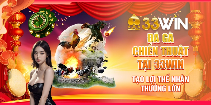 Đá Gà Chiến Thuật Tại 33Win - Tạo Lợi Thế Nhận Thưởng Lớn